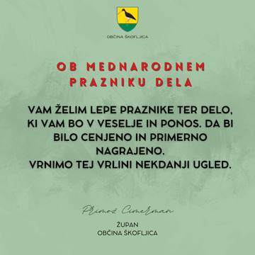 ŽUPANOVO VOŠČILO 1.maj